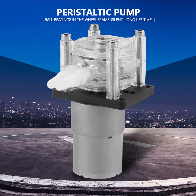 GROTHEN Peristaltic Pump 12V DC Motor 0-400ml/min - Silent Long-Life Ball Bearing Design Easy Disassembly Pump Head for Aquarium Chemical Liquid Dosing - Image 2