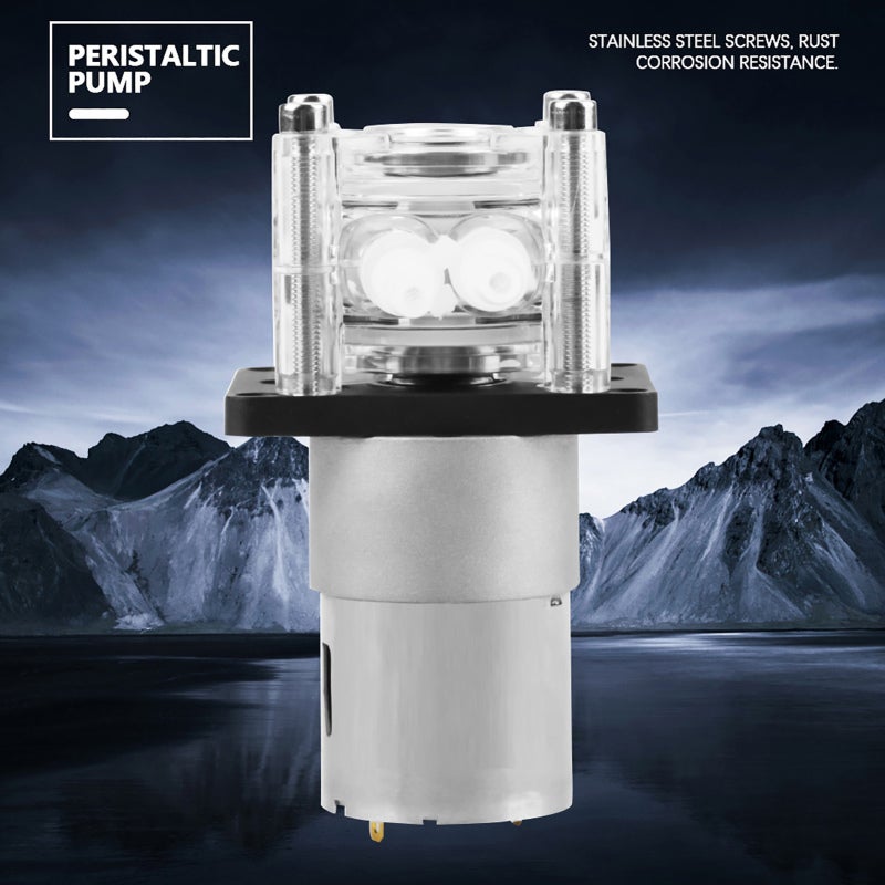 GROTHEN Peristaltic Pump 12V DC Motor 0-400ml/min - Silent Long-Life Ball Bearing Design Easy Disassembly Pump Head for Aquarium Chemical Liquid Dosing - Image 3