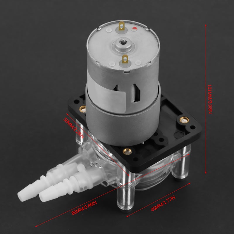GROTHEN Peristaltic Pump 12V DC Motor 0-400ml/min - Silent Long-Life Ball Bearing Design Easy Disassembly Pump Head for Aquarium Chemical Liquid Dosing - Image 4