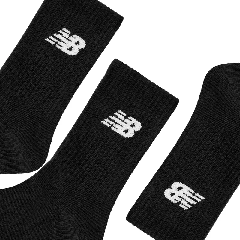 New Balance Black Unisex Youth Everyday Lightweight Crew 3 Pack  | Best Price UAE