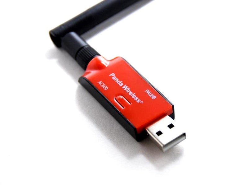 Panda Wireless PAU0B AC600 Dual Band (2.4GHz and 5GHz) Wireless N USB Adapter W/High Gain Antenna - Windows 7/8/8.1/10/11, Zorin, Mint, Ubuntu, openSUSE, Fedora, Kali Linux and Raspbian - Image 2