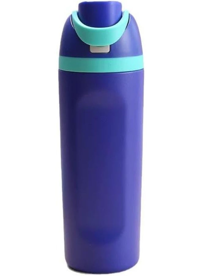 Spaceshoop stainless steel double drinking mouth vacuum insulated pop-up cup, lock design, fashionable sports water cup  - Image 1