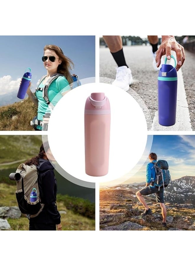 Spaceshoop stainless steel double drinking mouth vacuum insulated pop-up cup, lock design, fashionable sports water cup  - Image 3