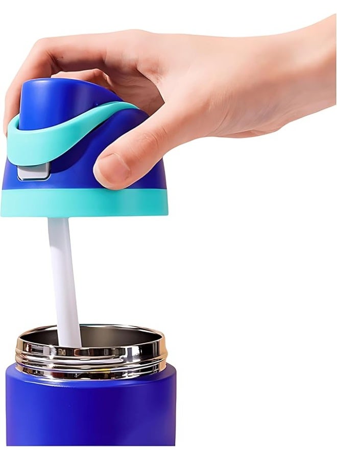 Spaceshoop stainless steel double drinking mouth vacuum insulated pop-up cup, lock design, fashionable sports water cup  - Image 5
