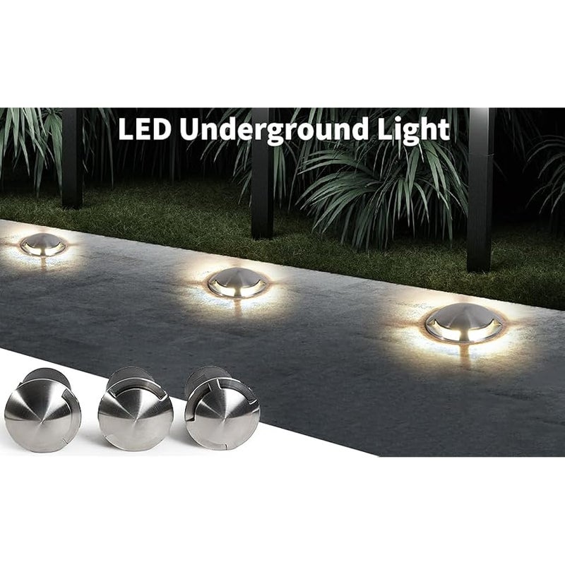 V.nice LED Underground Light – IP65 Waterproof, GU10 Socket, 40W Max, Stainless Steel Deck Light for Driveways, Pathways, Patios, 3 Variants (Bulbs Not Included) - Image 5