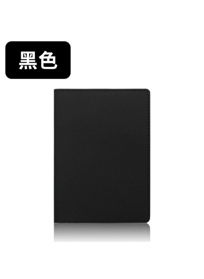Multi-color Thick Pu Leather Customizable Logo Passport Holder Passport Cover With Paper Card Luggage Tag Suit