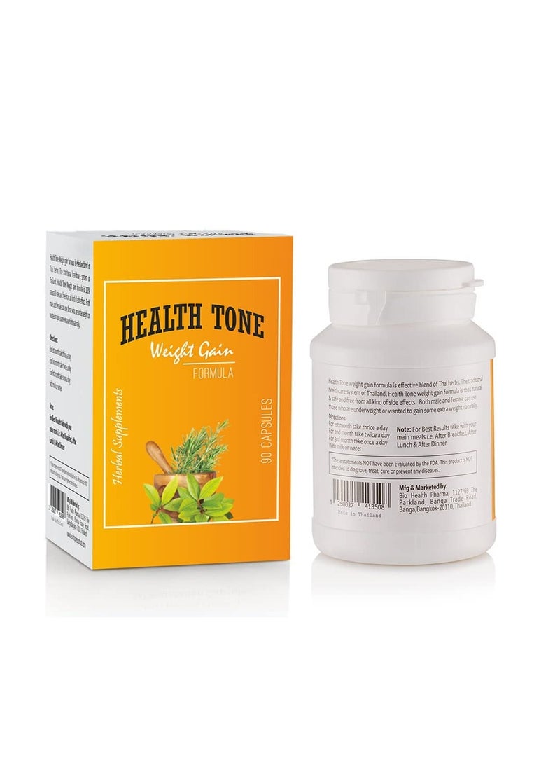 Health Tone Weight Gain Capsules - 90 Capsules - Image 2