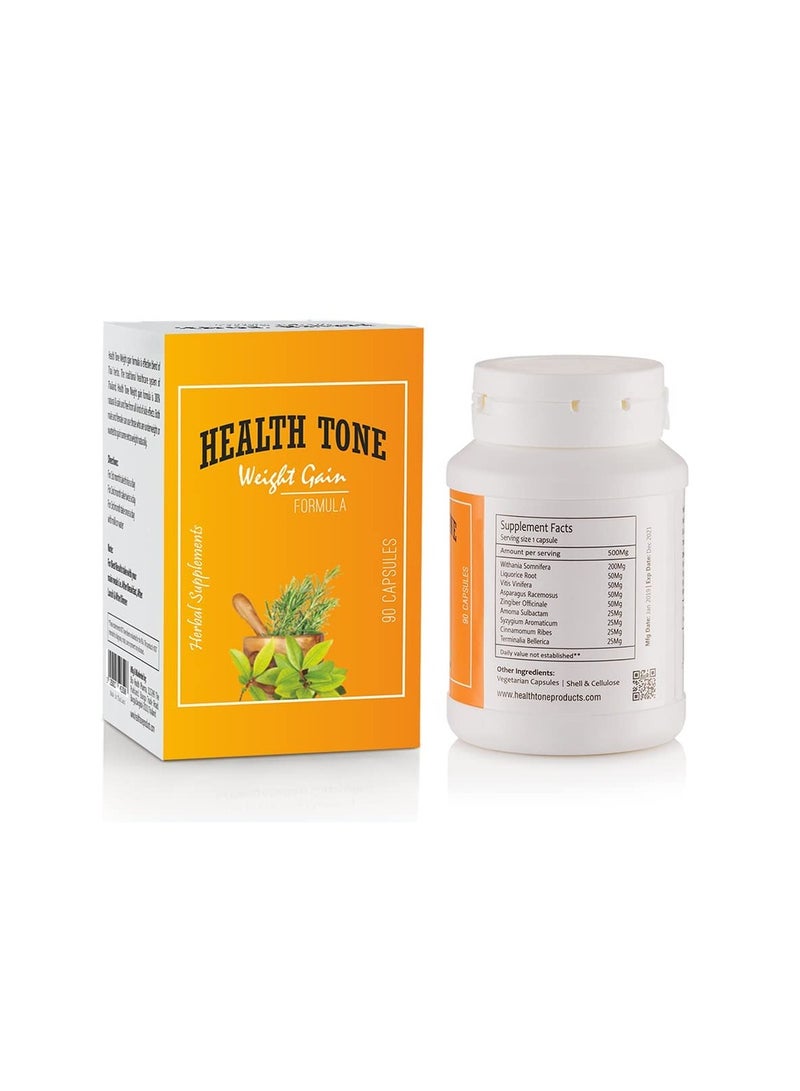Health Tone Weight Gain Capsules - 90 Capsules - Image 3