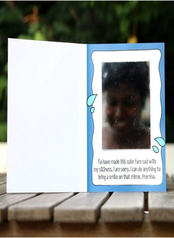 Oye Happy - Oye Happy - Sorry Mirror Card - Apology Gift for Your Loved Ones - Image 1