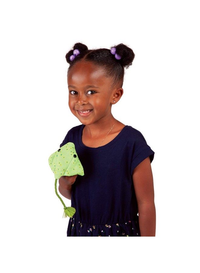 Folkmanis Mini Ray Finger Puppet One Size Multicolor Green - Image 3