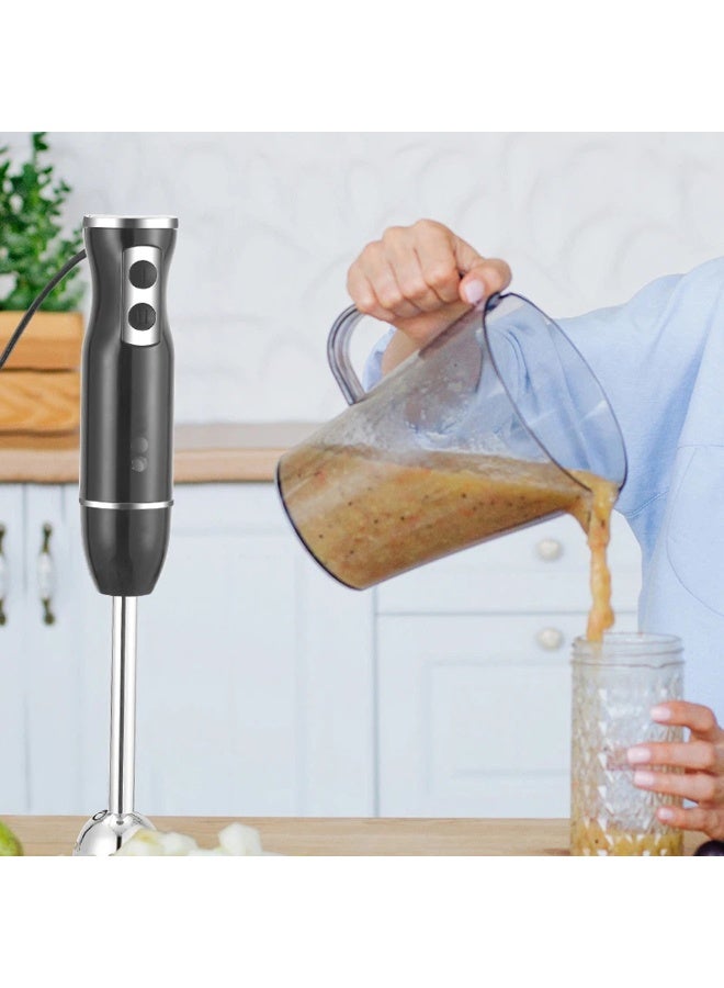 Naifeo Hand Blender NF-8009B 300W High Efficiency Motor Stainless Steel Blades Compact Lightweight Design Multi Purpose Stick Blender for Mixing Whipping Pureeing Fruits Vegetables Soups Smooth Drinks and Daily Kitchen Tasks - Image 3