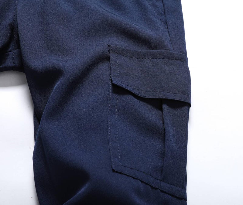 XiaoLongRen Baby Boys Cargo Joggers Pants Toddler Quick Dry Lightweight Hiking Pants Kids Pull On Sweatpants for Sports Outdoor with Pockets(LL316-Black-3T) - Image 4