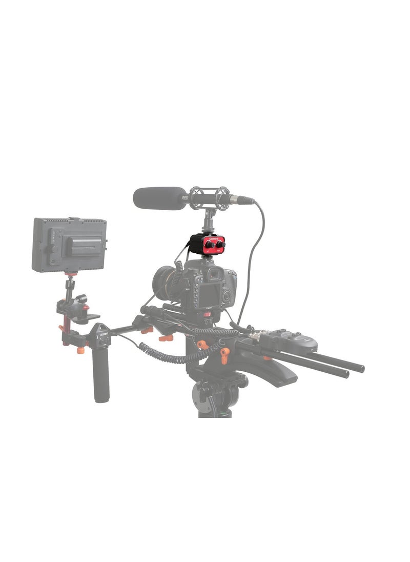 Saramonic Saramonic SR-AX100 2 Channel 3.5mm Audio Adapter (Red/Black)  - Image 5
