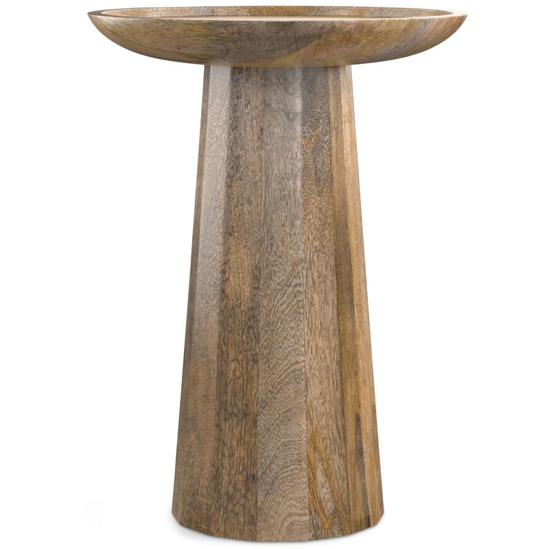 Simpli Home SIMPLIHOME Dayton Solid Mango Wood 13 Inch Wide Round Contemporary Wooden Accent Table in Natural, Fully Assembled, for The Living Room and Bedroom - Image 3