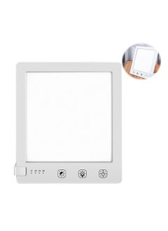 LED Light Therapy Lamp 10000Lux, Bionic Sun Electrodeless Dimming with Tricolor Adjustment, Countdown Timer, Detachable Stand for Boosting Sleep and Concentration, White