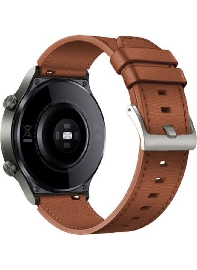 NIBEMINENT - Replacement Strap for Huawei Watch GT2 Pro Brown - Image 1