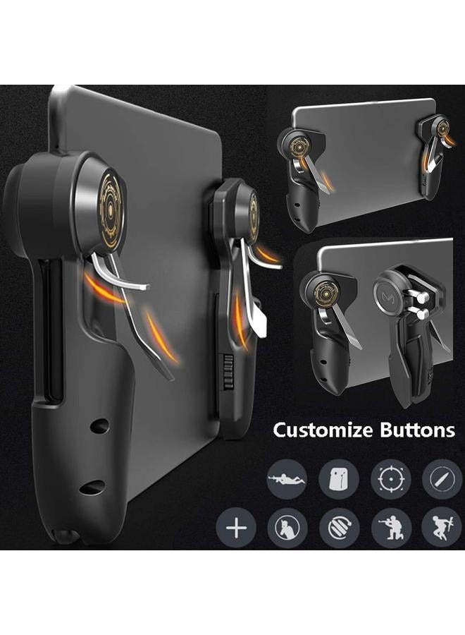 2Pcs Tablet Game Joystick Trigger Handle 6 Finger L1R1 Shooter Fire Aim on Controller Fits for iPad Tablet PUBG Game Accessories - Image 3