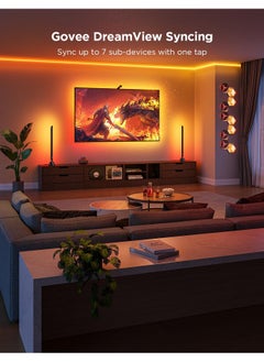 Govee Govee TV Backlight 3 Lite with Fish-Eye Correction Function Sync to 75-85 Inch TVs, 16.4ft RGBICW Wi-Fi TV LED Backlight with Camera, 4 Colors in 1 Lamp Bead, Voice and APP Control, Adapter  - Image 5