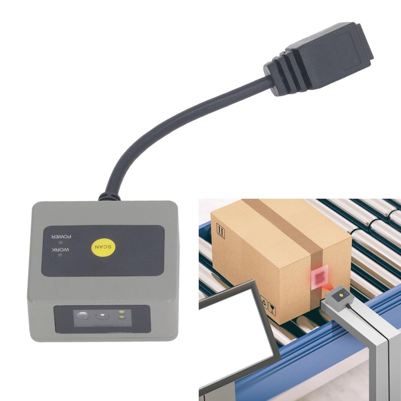 ماسح الرمز الشريطي USB ذو الغلاف المعدني، مسح تلقائي، رموز ثنائية الأبعاد وQR ثابتة التركيب - Image 5