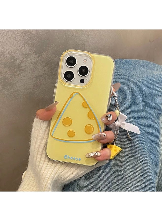 NIBEMINENT Protective TPU Case Cover For iPhone 17 Air, Base Triangle Cheese With Bracelet - Image 1