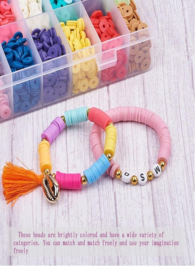 BuyLift Jewelry Making Kit - 5000+ Colorful Clay Beads, Letter Charms & Unicorn Pendants | 24-Color Bracelet Making Kit for Girls, DIY Friendship Bracelet Craft Gift for Kids Ages 6-12 (beadkit6/6) - Image 5
