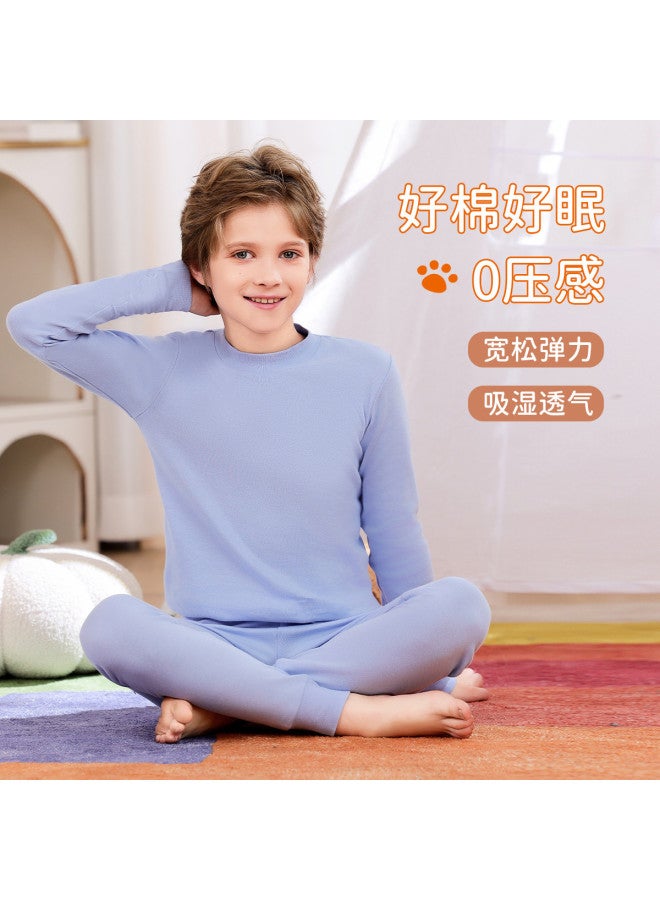 Fenton طقم ملابس داخلية للأطفال، طبقة أساسية حرارية لخريف/شتاء، قميص نصف عنق وسروال للأولاد والبنات - Image 4
