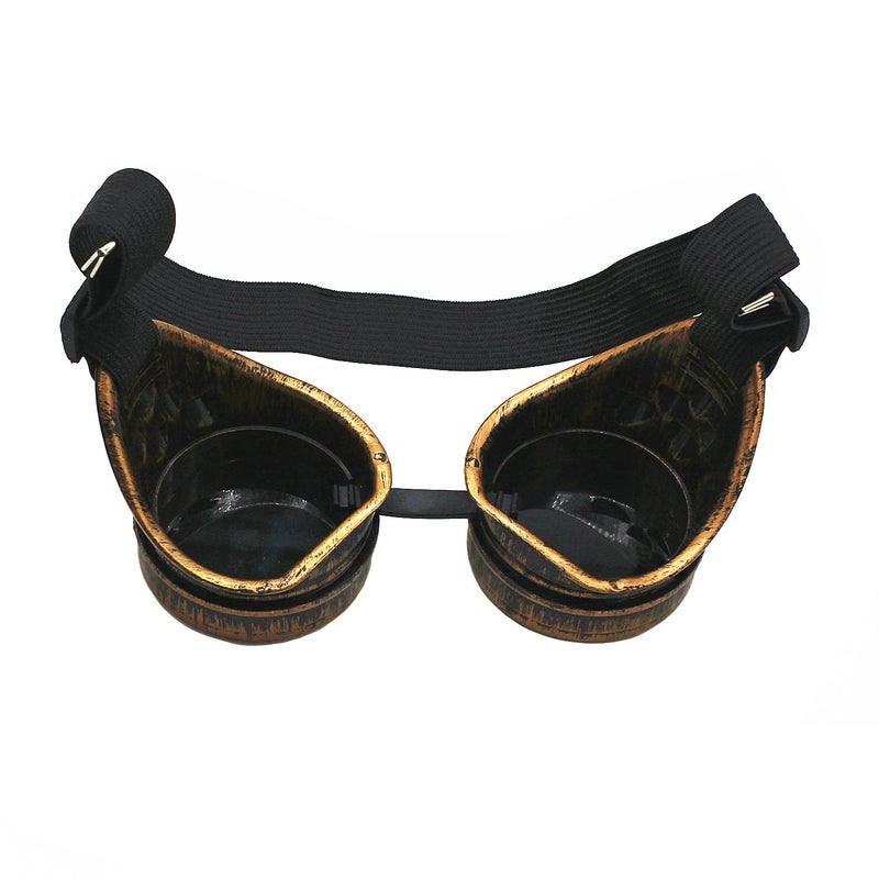 WEICHUAN Vintage Steampunk Goggles Mad Scientist Goggles Cosplay Steam Punk Glasses Accessory for Adult, Women, Men Halloween Costume(Purple Bronze) - Image 2