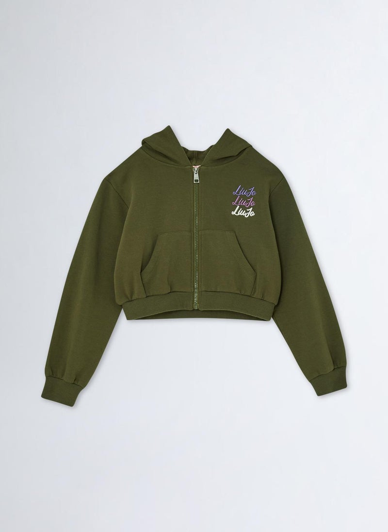 Liu Jo Hooded Sweatshirt with Zip - Image 3