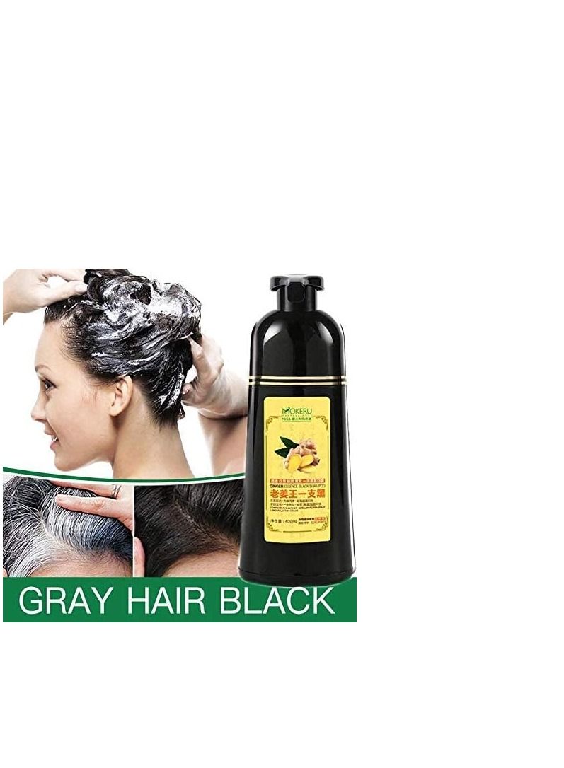 موكيرو شامبو الشعر الأسود موكيرو 500 مل للشعر الأسود الكثيف قطعتين - Image 3