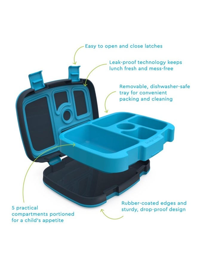 Bentgo Kids Leak Proof, 5 - Compartment Bento - Style Kids Lunch Box - Ideal Portion Sizes For Ages 3 To 7 - Bpa Free And Food - Safe Materials - 2020 Prints Collection - Dinosaur  - Image 2