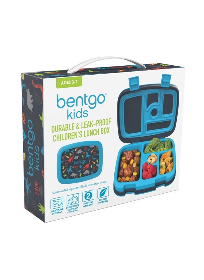 Bentgo Kids Leak Proof, 5 - Compartment Bento - Style Kids Lunch Box - Ideal Portion Sizes For Ages 3 To 7 - Bpa Free And Food - Safe Materials - 2020 Prints Collection - Dinosaur  - Image 4