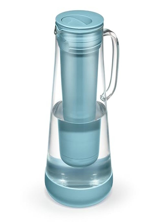 LifeStraw Home- Water Filter Pitcher, 7-Cup, Glass with Silicone Base, Juniper, for Everyday Protection Against Bacteria, Parasites, Microplastics, Lead, Mercury, PFAS and a Variety of Chemicals - Image 2