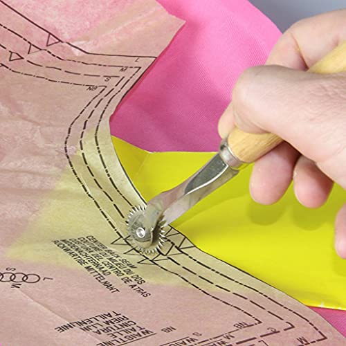 KHYATI Fashion Designing Scale Hard Plastic Scale (Set of 4) 1Leg Curve, 1Hip Curve, 1Arm Curve, 1Straight Ruler, 1 Measuring Tape, 1 Trimmer, 1 Seam Ripper, 1 Tracing Wheel - Image 4