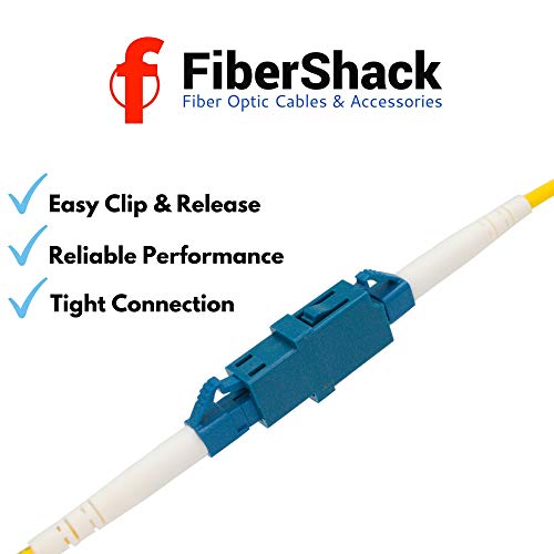 Fibershack - LC Coupler Tin - 20 Pack - Single Mode LC Fiber Couplers Set. LCUPC Fiber Adapters are Pre-Cleaned & Extend LCUPC Optical Cables. Connects SM Simplex or Duplex Cables - Image 2