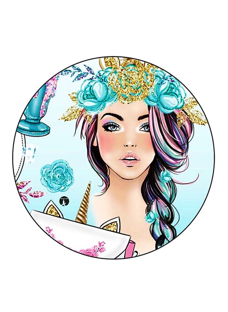 RKN A Girl Printed Mouse Pad Multicolour