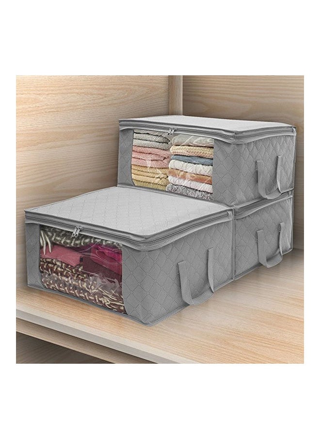Generic Large Capacity Foldable Storage Bag Grey/Transplant 49 x 36 x 21cm  - Image 5