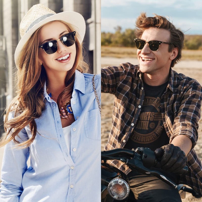 Feivsn 2 Pack Sunglasses Readers For Men Women Vintage Full Lens Reading Sunglasses Outdoor Magnifying Glasses Non Bifocal 2.0X - Image 3