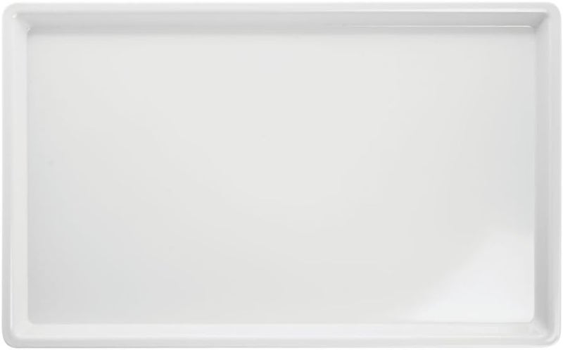 Hubert طبق هوبيرت مستطيل أبيض ميلامين 20 ل x 12 و x 2 ح - Image 2