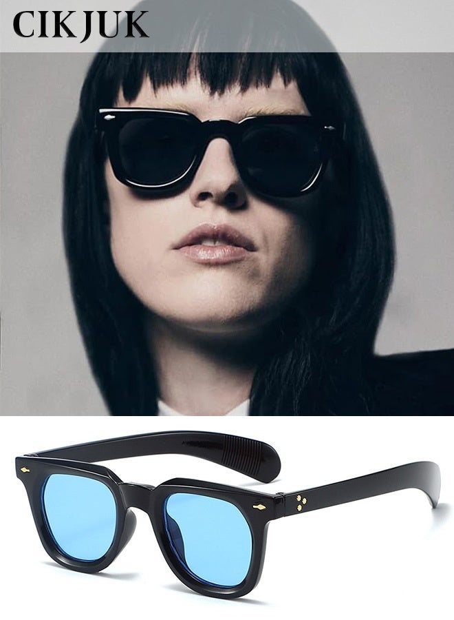 CIKJUK Square Sunglasses Women Men Classic Thick Frame Men's Women's Sunglass UV400 Protection Sun Glasses Cool Shades Daily Sun Glas - Image 1