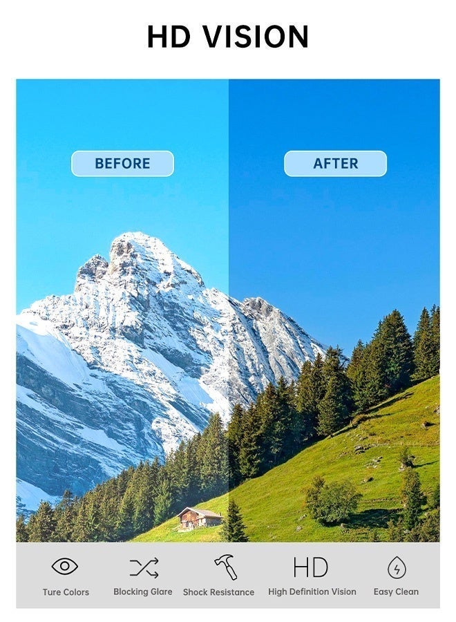 CIKJUK Square Sunglasses Women Men Classic Thick Frame Men's Women's Sunglass UV400 Protection Sun Glasses Cool Shades Daily Sun Glas - Image 2