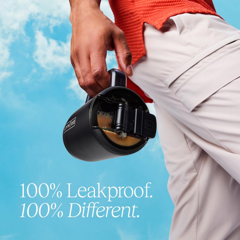 BrÃ¼Mate MÃ¼v - 15oz 100% Leak Proof Insulated Coffee Mug with Handle & Lid - Stainless Steel Coffee Travel Mug - Double Walled Coffee Cup (Dark Aura) - Image 4