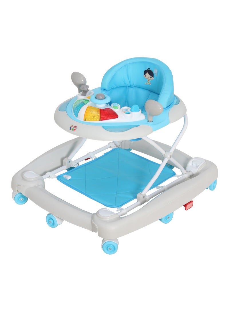 Kiko Rocking Baby Walker With Toys - Blue