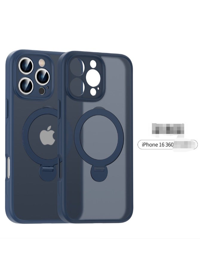Mobile Phone Case for iPhone 16 Pro Max,rotating invisible bracket magnetic mobile phone case - Image 1