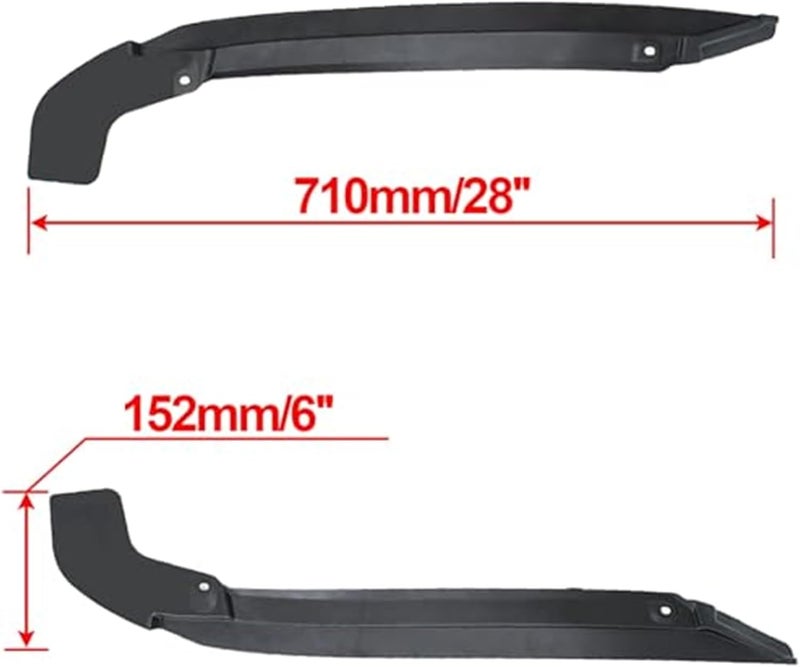 Wivplex Car Rear Wheel Arch Flare Fender Liner Splash Guards - Image 2