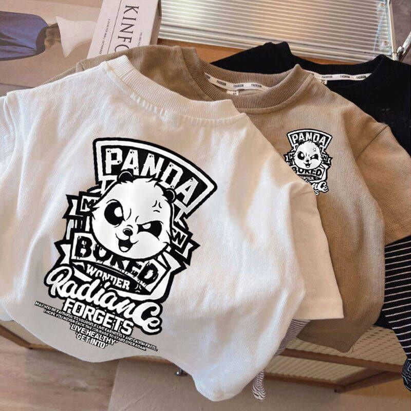 Children'S Fake Two-Piece Top Trendy Cotton Long-Sleeved T-Shirt For Boys Children'S Clothes - Image 4