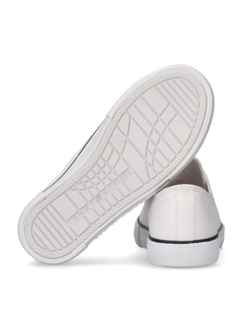 TOMMY HILFIGER - Kids Lace Up Low Top Sneakers - Image 1