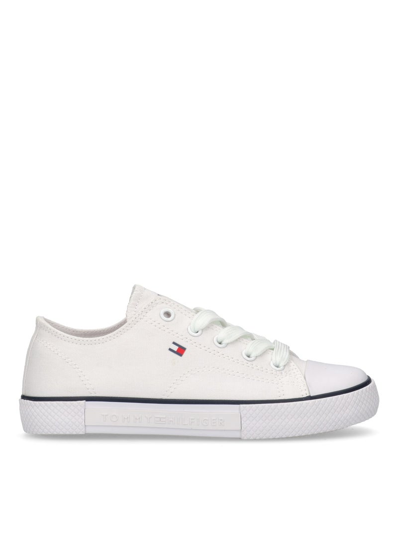 TOMMY HILFIGER - Kids Lace Up Low Top Sneakers - Image 1