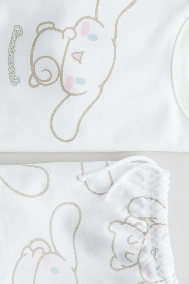 H&M 2-piece printed top and shorts set