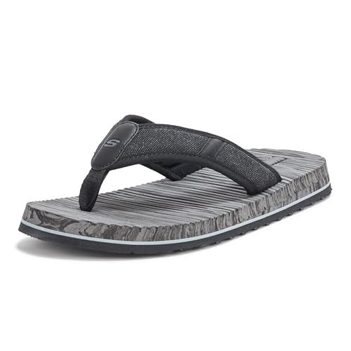 SKECHERS صندل سكيشرز تانترك-رافي للرجال، أسود، 10 - Image 1