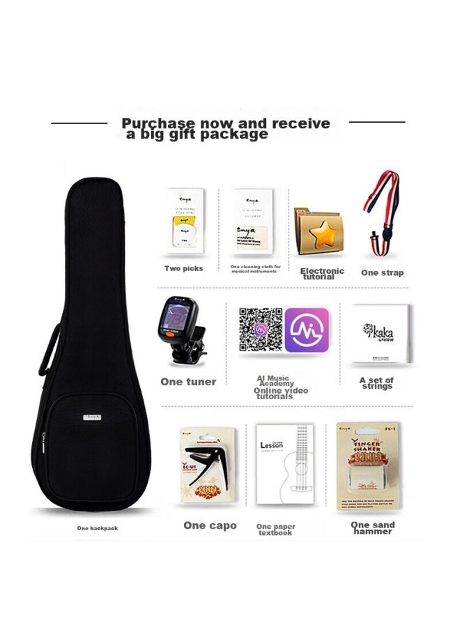 Kakakuc-70d Ukulele, Single Board Upgraded Version, Mahogany, 23 Inches - Image 1